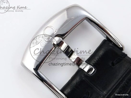 0421 AllSeason De Ville Power Reserve SS MKF 1:1 Best Edition Pink Dial on Black Leather Strap 7738